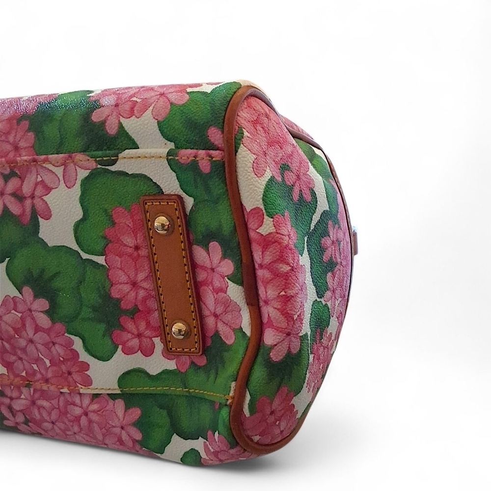 Dooney & Bourke Geranium Floral Satchel Boston Bag - Picture 8 of 16